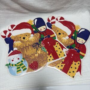 Christmas Placemats By Sultan’s Linens Holiday Table Decor Set of  2 Vintage